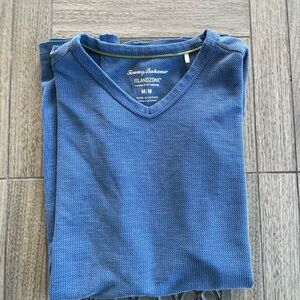 Tommy Bahama Men's V-Neck shirt in Rich Blue